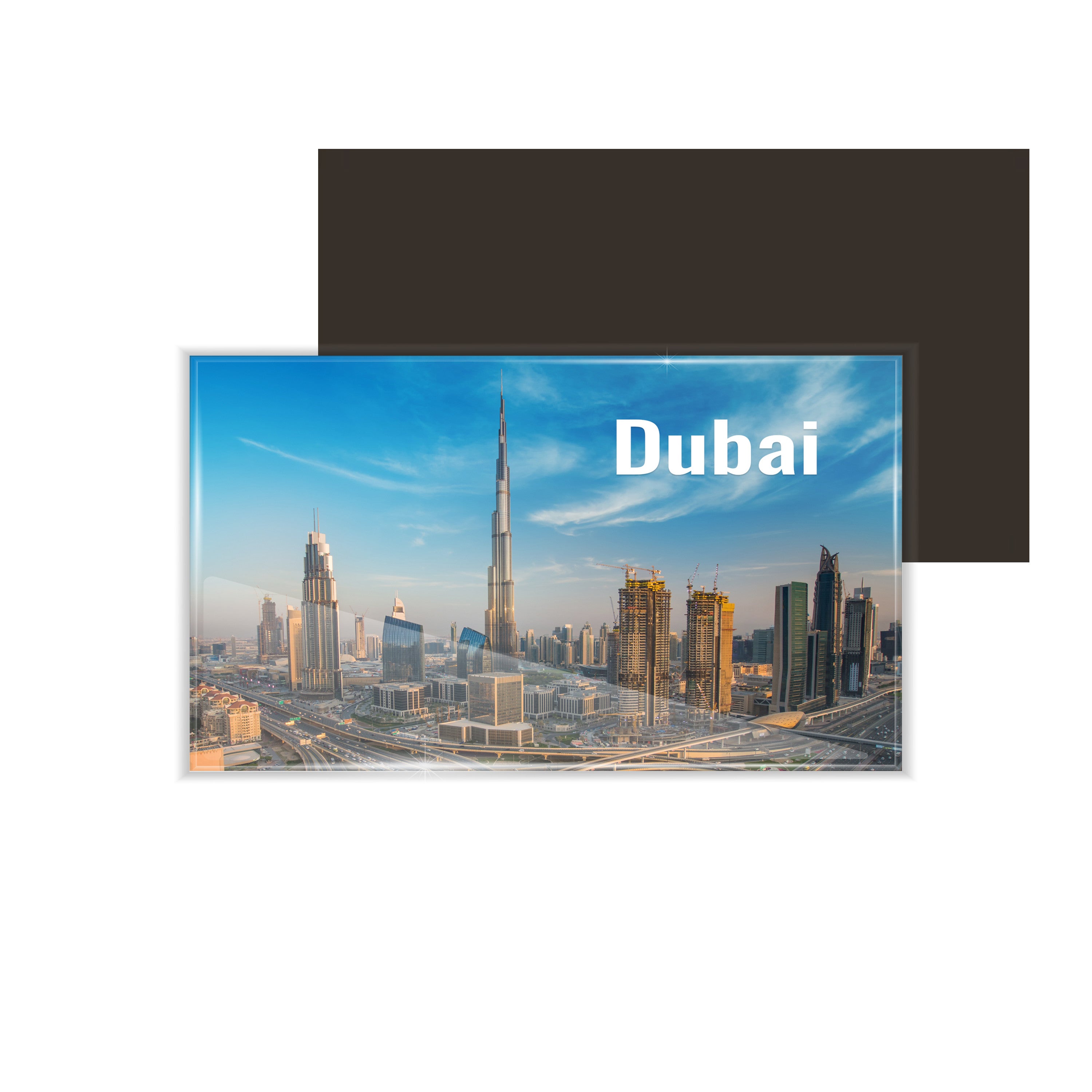 dhcrafts Fridge Magnet Rectangle Acrylic Glass (8.6 x 5.4 cm) Multicolor Travel Amsterdam And Nicobar Island D2 Design Pack of 1